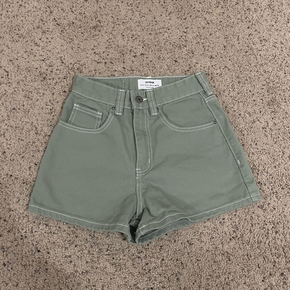 High rise cotton on mom shorts
